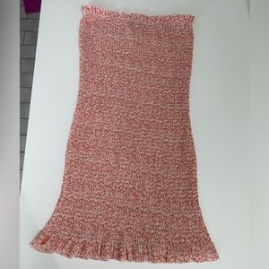 Cider Pink Floral Strapless Tube Dress size XS